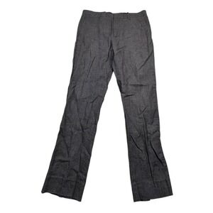 H M Linen Blend Slim Fit Gray Dress Pants Men Size 32R‎